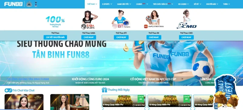 Cá cược Thể thao CMD tại link vào Fun88 đăng nhập Cá cược Thể thao CMD tại link vào Fun88 đăng nhập