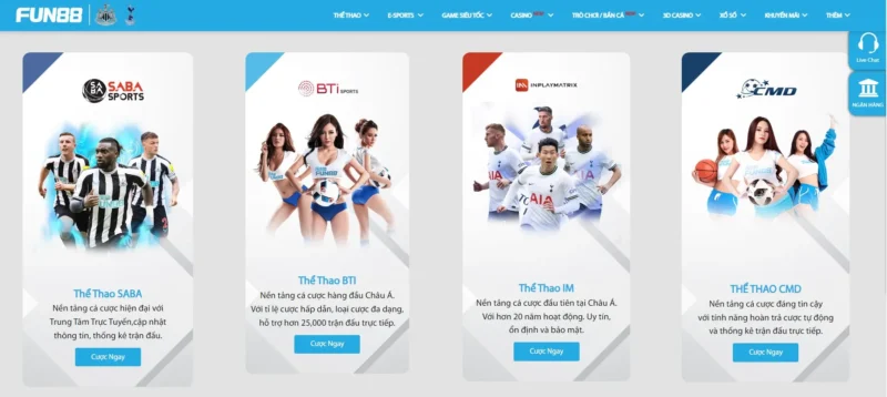 Tham gia cá cược thể thao CMD tại Fun88 đăng nhập Tham gia cá cược thể thao CMD tại Fun88 đăng nhập