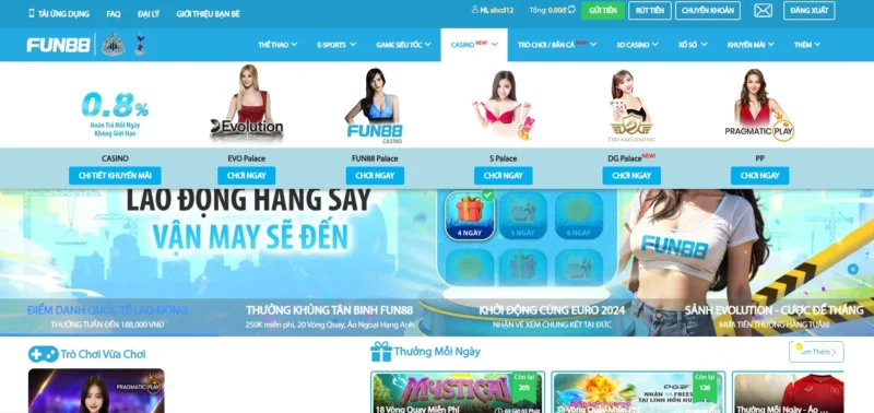 Hướng dẫn tham gia cá cược khi vào Fun88 Hướng dẫn tham gia cá cược tại sảnh PP Palace khi vào Fun88 đăng nhập