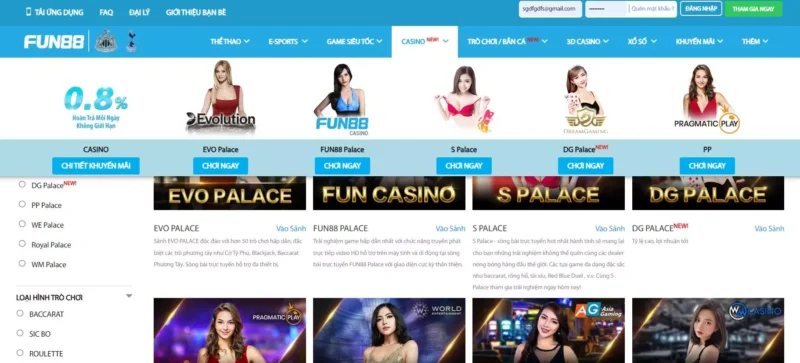 Một vài sảnh Casino tại Fun88 đăng nhập anh em nên thử ít nhất một lần Hướng dẫn luật chơi Roulette khi tham gia Fun88