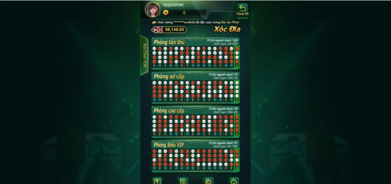 Đặt cược theo yêu cầu tại game Xóc đĩa online tại Fun88 Đặt cược theo yêu cầu tại game Xóc đĩa online tại Fun88