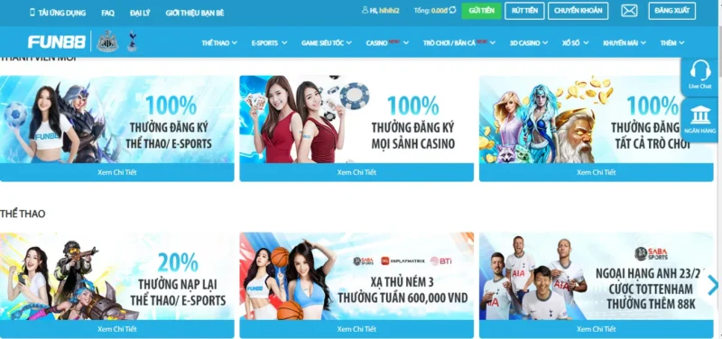 Khuyến mãi cược miễn phí tại Fun 88 Khuyến mãi cược miễn phí tại Fun 88