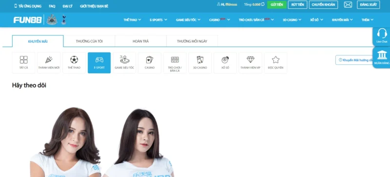 Giao diện hấp dẫn thu hút anh em tại Fun88 Giao diện hấp dẫn thu hút anh em tại Fun88