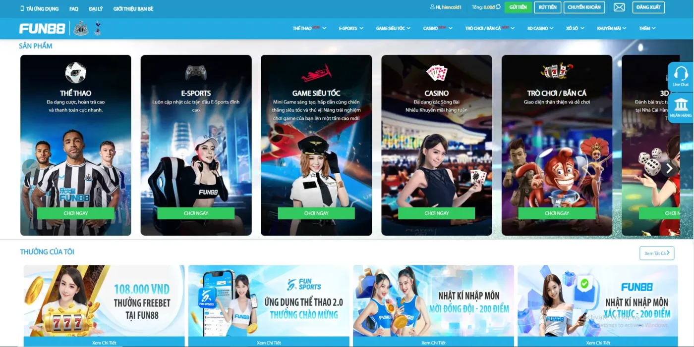 Khám phá kho trò chơi hấp dẫn tại Fun88 Screenshot 2024 06 10 225420 (1)