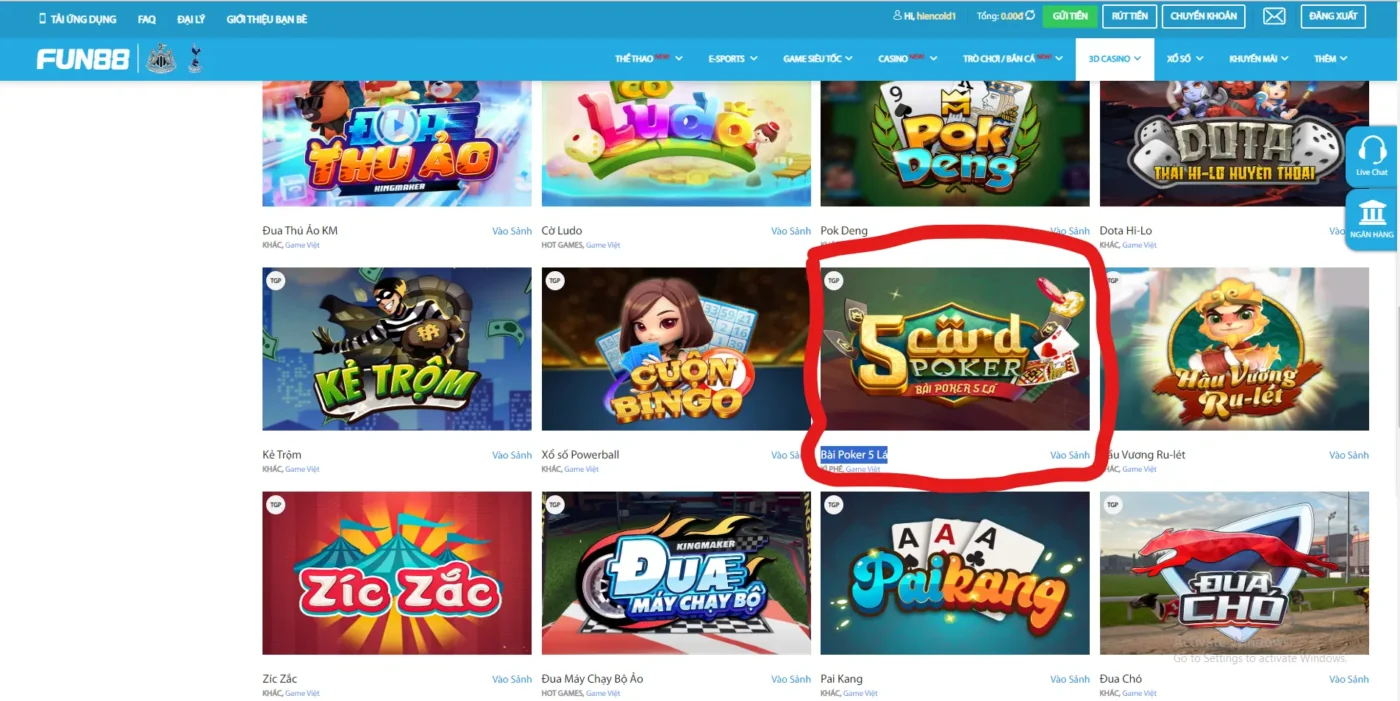 Tham gia trò chơi poker 5 lá hấp dẫn Screenshot 2024 06 26 013521