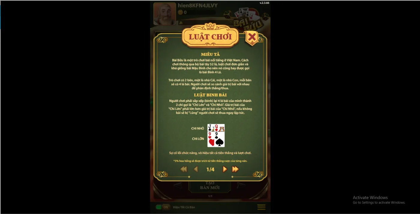 Luật chơi bài bửu chi tiết Screenshot 2024 07 04 194239