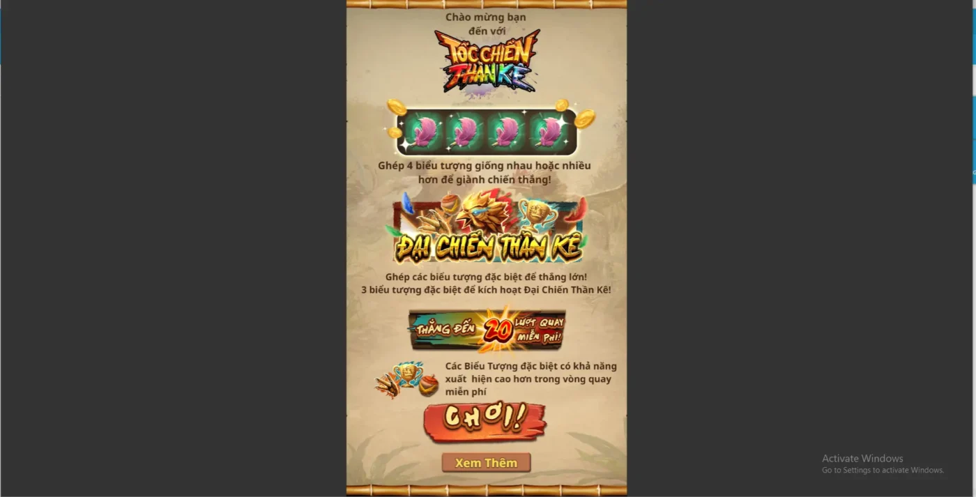 Mẹo chơi slot Tốc chiến thần kê Screenshot 2024 07 04 220043